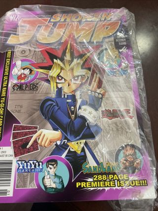 Has Card Shonen Jump Yu - Gi - Oh Issue 1 Vol 1 January 2003 First Ever Shonen Jump