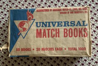 Vintage,  Universal Match Books 50 Books Still In Paper Packaging