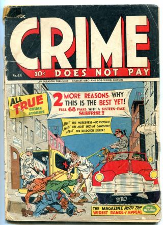 Crime Does Not Pay 44 1946 - Lev Gleason - Fr - Comic Book