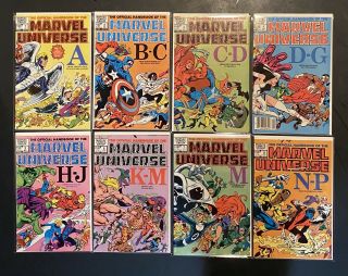 Official Handbook Of The Marvel Universe 1 - 15 Complete 1982