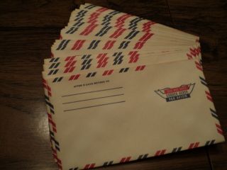 Vintage,  Air Mail Envelopes,  " Via Air Mail - Correo - Aereo - Par Avion " 3 - 5/8 " X 6.  5 "