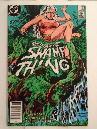 Dc Comics Saga Of Swamp Thing 25 (1984) John Constantine Cameo App.  Jason Blood
