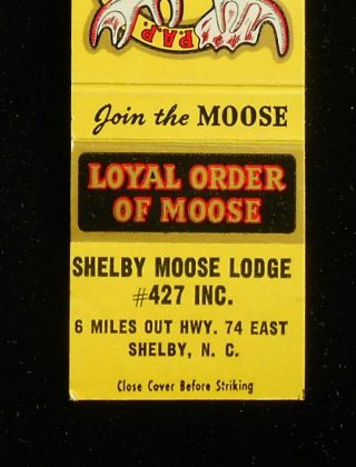 1950s Loyal Order Of Moose Lodge 427 Best Food Dissolved Shelby Nc Cleveland Co