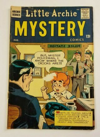 Little Archie Mystery Comics 1,  Aug 1963,  Vg (mark 