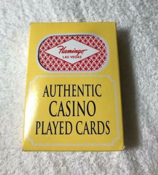 Flamingo Las Vegas Authentic Casino Played Cards Resealed