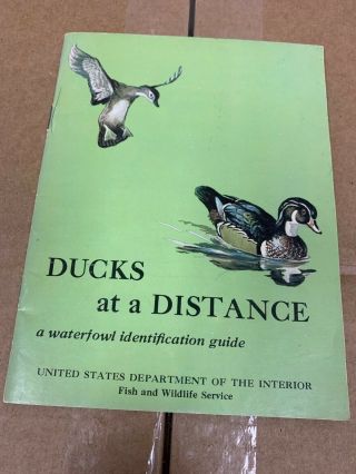 Vintage Ducks At A Distance Waterfowl Identification Guide July 1963
