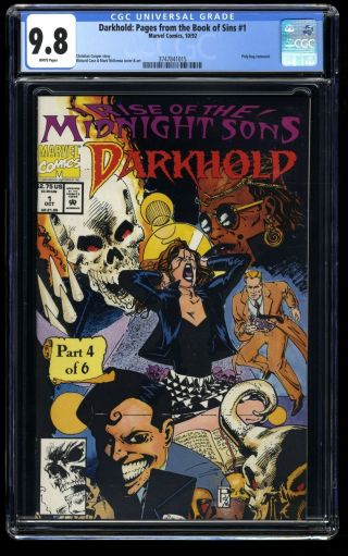 Darkhold: Pages From The Book Of Sins 1 Cgc Nm/m 9.  8 White Pages