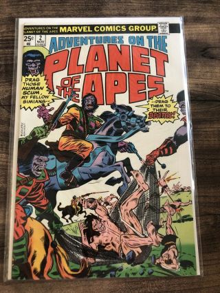 Adventures On The Planet Of The Apes 2,  & 3 - Nm 9.  4,  Marvel 1975 Vintage Comic