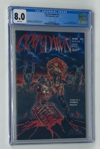 Cry For Dawn 1 Cfd Publications 1989 Cgc 8.  0 Dawn 1st Appearance