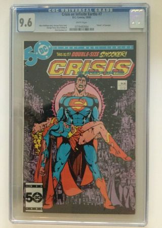 Crisis On Infinite Earths 7 Dc Comics October 1985 Cgc Graded 9.  6 White Pages