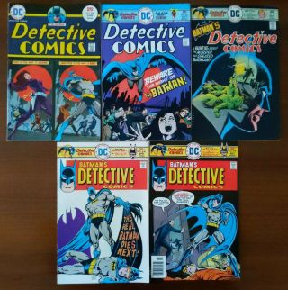 Detective Comics 448 451 457 458 & 459 - Talia Man - Bat 1st App Leslie Thompkins