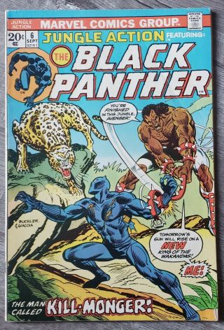 Black Panther Jungle Action Comic 6 (sep 1973,  Marvel) Is Good