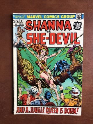 Shanna The She - Devil 1 (1972) 7.  0 Fn Marvel Bronze Age Comic Book Key Issue