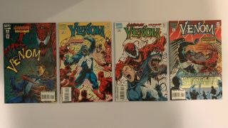 Venom : Carnage Unleashed 1 - 4 Complete Set Issues 1,  2,  3,  & 4 Marvel (nm)