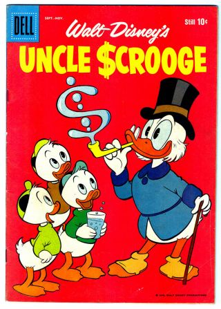Walt Disney Uncle Scrooge 27 In Fn/vf A 1959 Dell Comic With Donald Duck