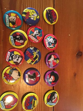 15 Vintage 1990 Dick Tracy Movie Promotional Pinback Buttons