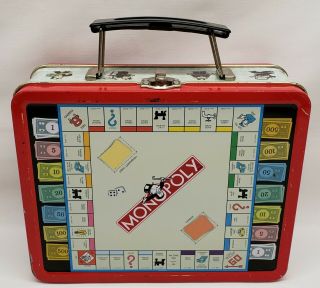 Vintage 1998 Hasbro Monopoly Mini Tin Lunchbox