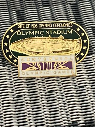 1996 Atlanta Olympic Stadium Pin Site Of Opening Ceremonies Summer Games