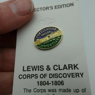 Lewis & Clark Fort Clatsop Oregon Pin Back 2