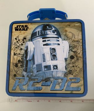 The Tin Box Co,  Star Wars,  R2 - D2,  Tin,  Small Lunchbox With Handle,  Latch Closure