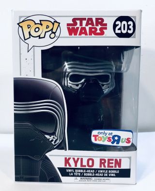 Funko Pop Kylo Ren Star Wars The Last Jedi Masked 203 Toys R Us Exclusive