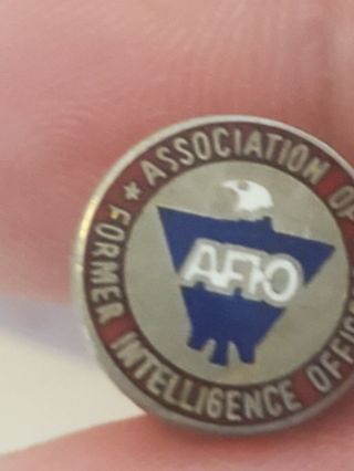 Rare Vintage National Association Of Former Intelligence Officers Enamel,  Afio