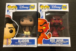 Funko Pop Disney Aladdin And Red Jafar (as Genie)