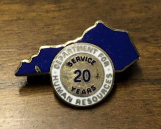 Kentucky Human Resources Dept.  Vtg 1/10 10k Gold Fill 20 Year Service Award Pin