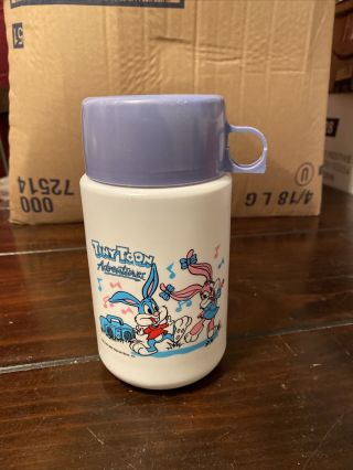 Tiny Toon Adventures 1990 Warner Bros Inc - Plastic Lunch Box - Thermos Only