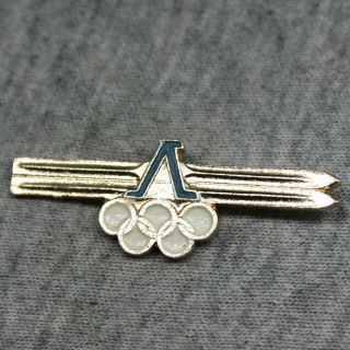 Skiing Winter Sport Soviet Russia Federation Of Skiing Ussr Olympic Rings Pin