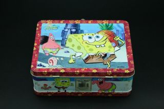 SpongeBob Squarepants Embossed (3D like) Tin Lunch Box 2
