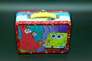 SpongeBob Squarepants Embossed (3D like) Tin Lunch Box 3