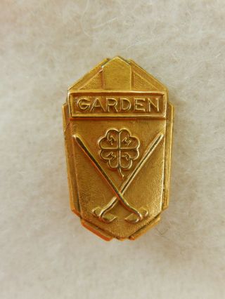 Vintage 4h Club Lapel Pin County Honor Garden Allis Chalmers 1/20 10k Gold Fill