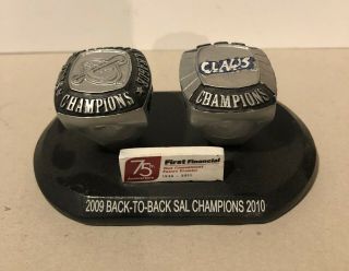 Lakewood Blue Claws Back To Back South Atlantic League Championship Ring Statue