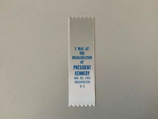 1961 I Was At The Inauguration Of President Kennedy Ribbon