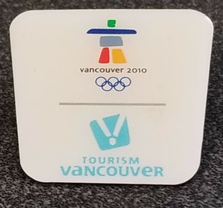2010 Vancouver Olympics Tourism Vancouver Logo Pin