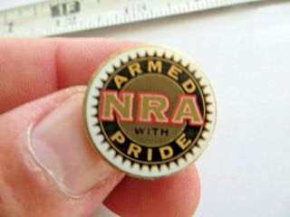 Nra Armed With Pride,  National Rifle Association,  Gun Rights Shooting Lapel Pin
