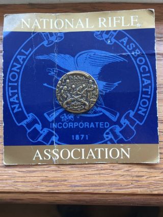 Vtg Nra National Rifle Association Tie Tack Lapel Pin We The People 1871