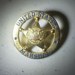 United States Marshall Mini Badge Lapel Pin
