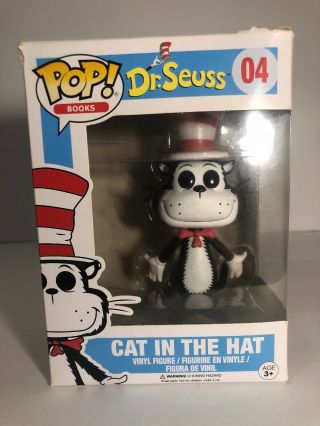 Funko Pop Books Dr.  Suess 04 Cat In The Hat (box)