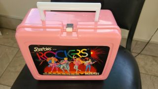1987 Mattel Barbie And The Rockers Lunch Plastic Box (no Thermos) Great Shape
