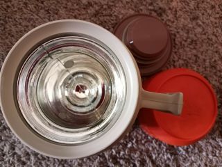 Vintage Thermos 10 Oz Wide Mouth Insulated Thermos Bottle Orange/tan - -