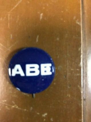 Abe Ribicoff - Us Senator - Connecticut Political Campaign Button