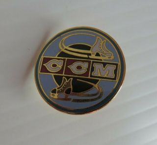 Vintage Ccm Ice Skates Enamel Pin (inv22181)