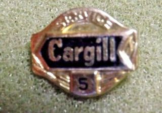 Vintage Cargill 5 Year Employee Award Screw Back Lapel Pin No Back Food Service