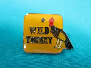 Vtg Enamel Lapel Hat Pin Wild Turkey Whiskey Advertisement Pin Novelty Alcohol