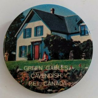Vintage Anne Of Green Gables Button Cavendish Pei Prince Edward Island Souvenir