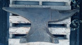 Incredible 345 Lb.  Hay Budden Blacksmith Anvil " Best American Made "