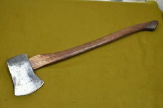 Old/Vintage Knapp & Spencer,  Sioux City,  Iowa,  Monarch Embossed 4lb Felling Axe 3