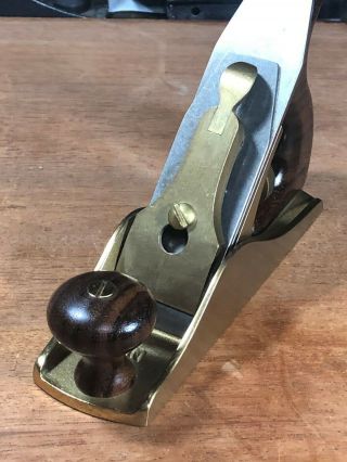 Lie Nielsen No.  1 Smoothing Plane With Rosewood Tote & Knob - Gorgeous